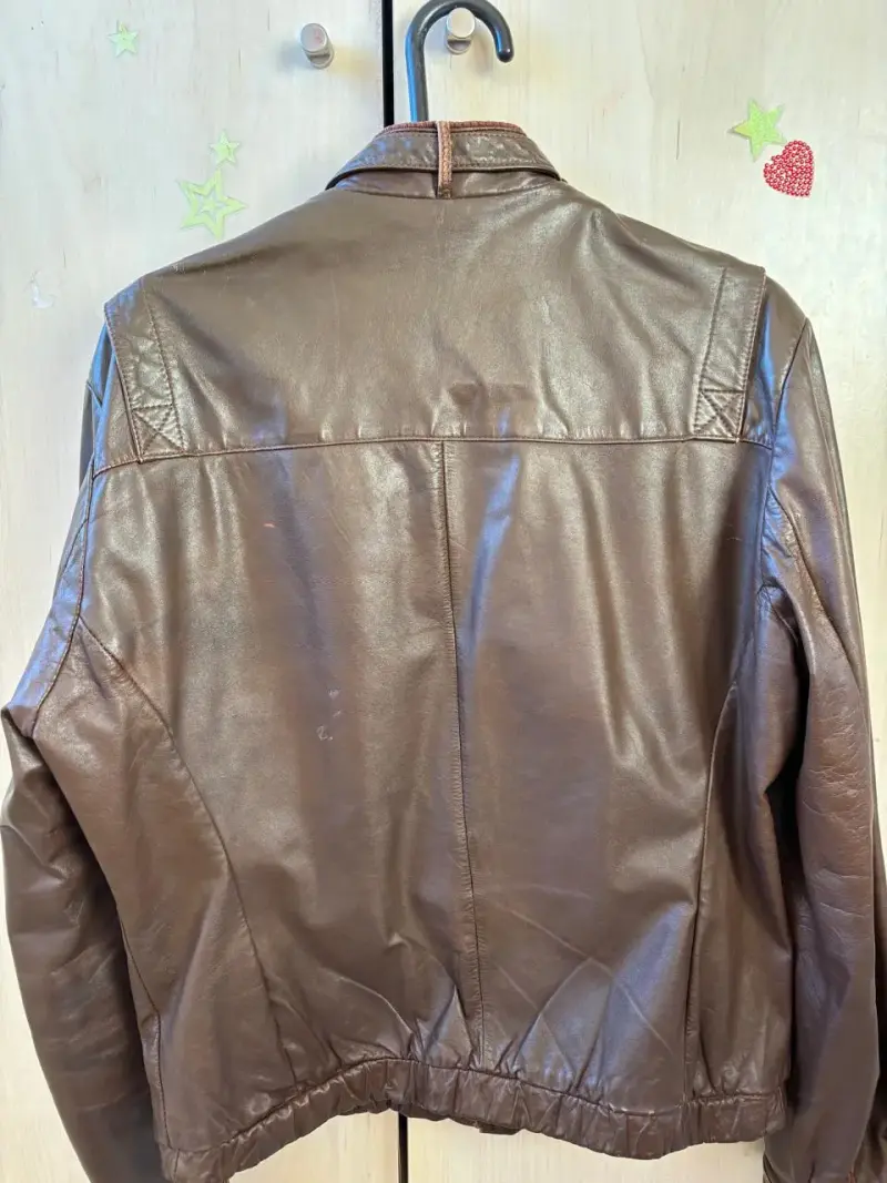 Chaqueta cuero marrón Wilsons - 4
