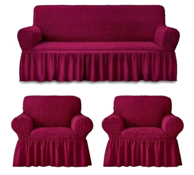 Fundas burdeos para sofá y sillones