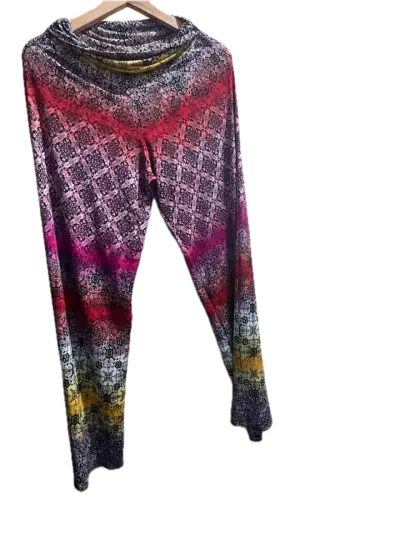 Pantalon palazzo estampados coloridos - miniatura 1