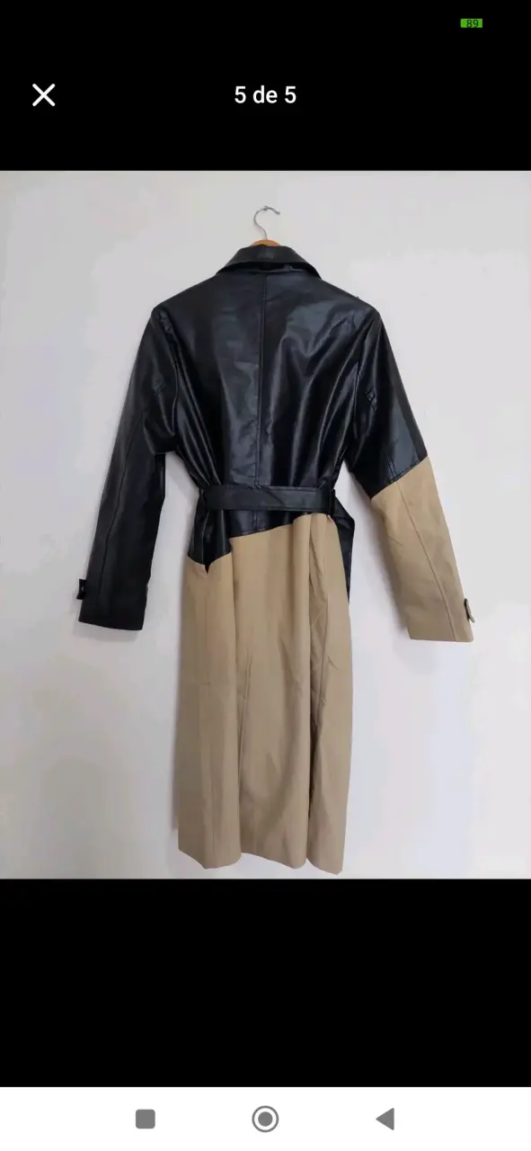 Trench coat bicolor moderno L - 2