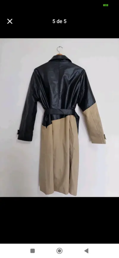 Trench coat bicolor moderno L - miniatura 2