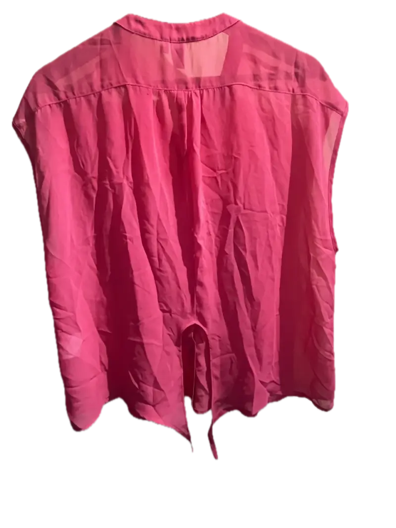 Blusa sin mangas fucsia - 3