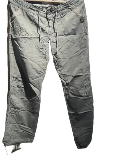 Pantalon cargo casual, verdoso - miniatura 1