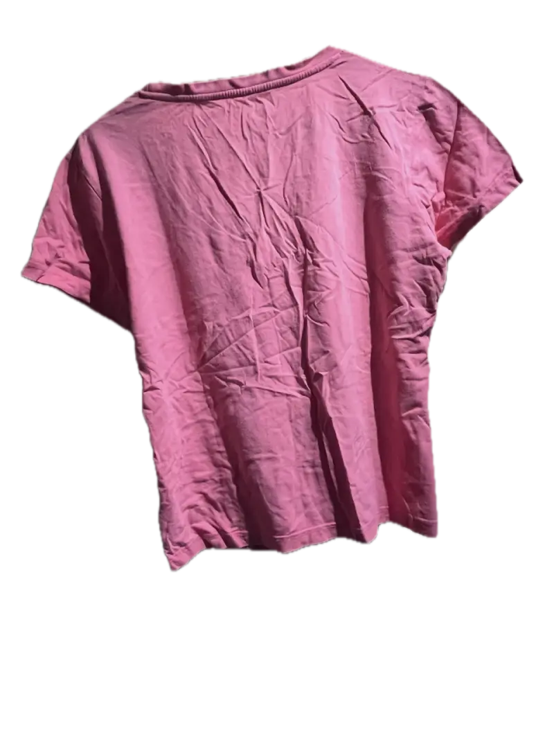 Polera rosa con estampado floral - 2