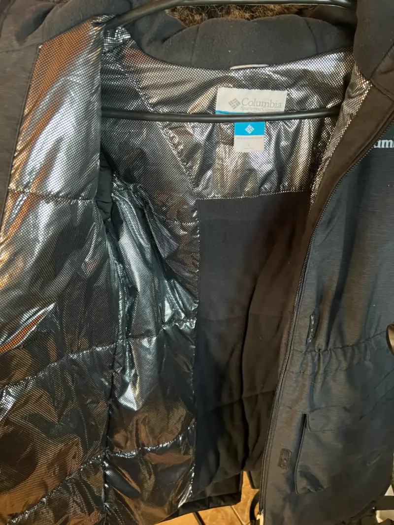 Parka Columbia gris con capucha - 5