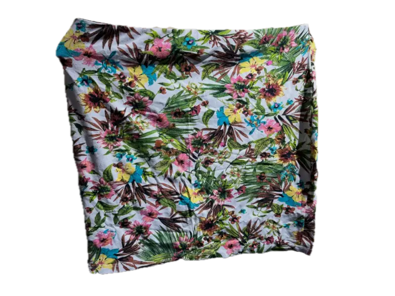 Minifalda estampada floral tropical - 2