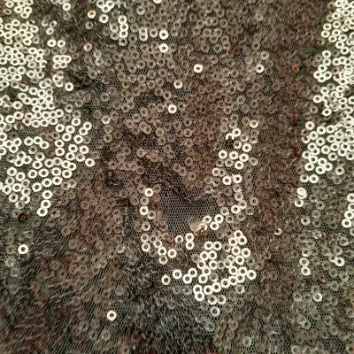Vestido corto lentejuelas doradas - miniatura 2