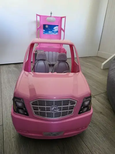 Camioneta Barbie color rosa - miniatura 4