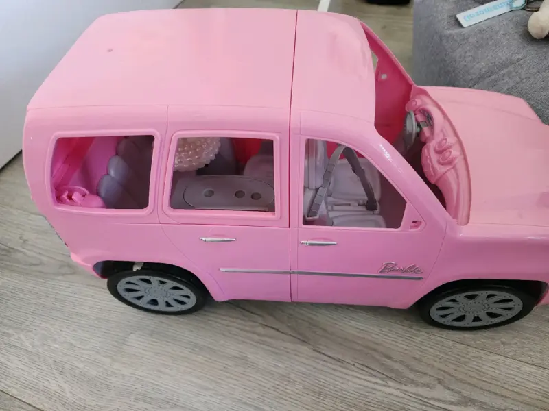 Camioneta Barbie color rosa - 5