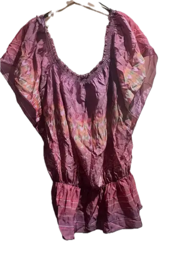 Blusa bohemia color burdeos - miniatura 2