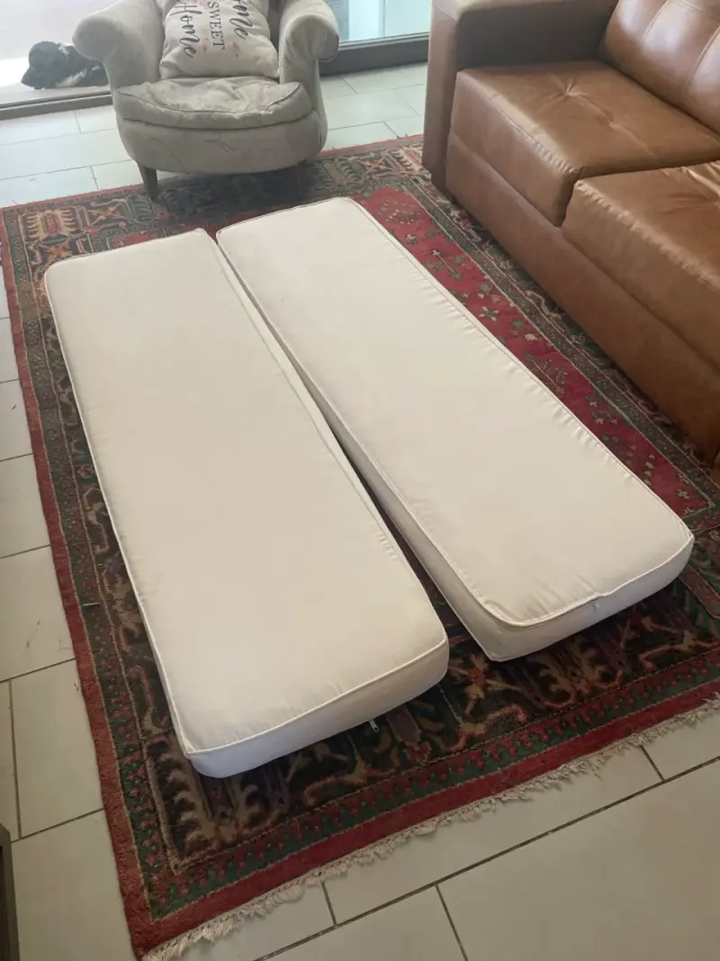 Cojines de terraza crema - 1