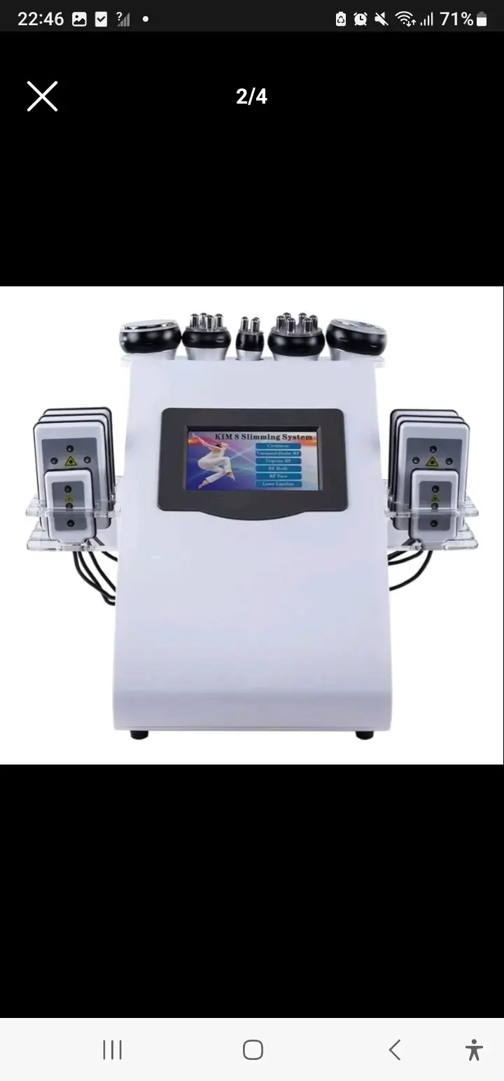 Maquina Cavitación 6 en 1 + RF + Lipoláser - 2