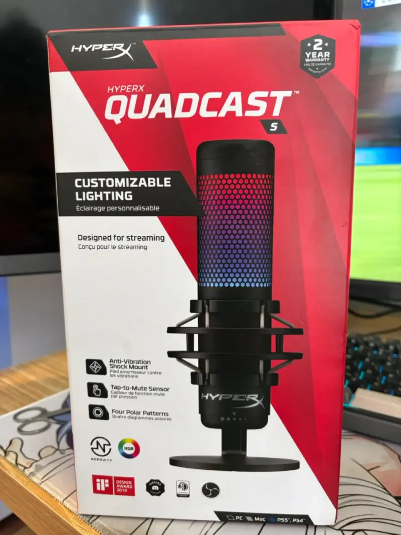 Micrófono HyperX QuadCast S RGB - 1