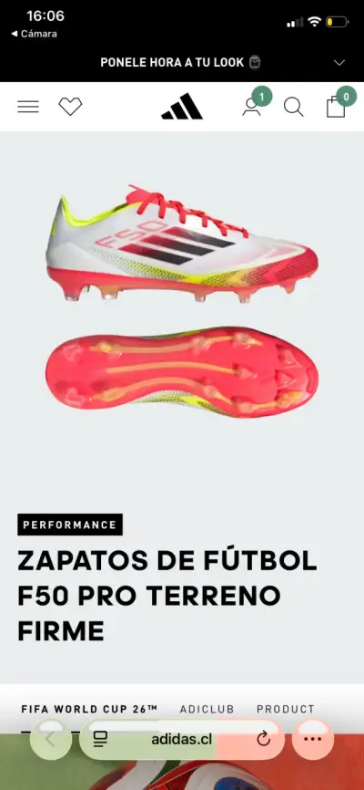 Chuteadores Adidas f50 pro performance 39 1/2 - miniatura 5