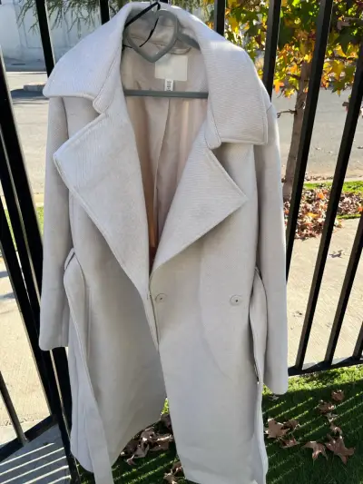 Abrigo tejido H&M beige - miniatura 2