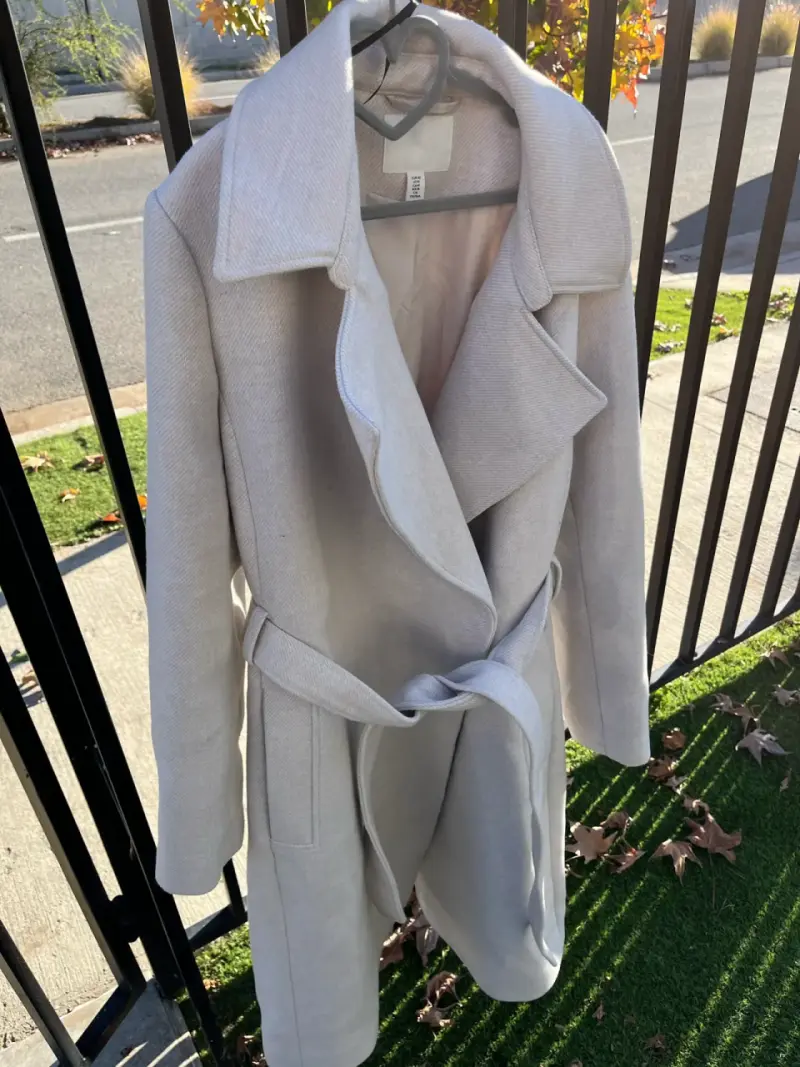Abrigo tejido H&M beige - 5