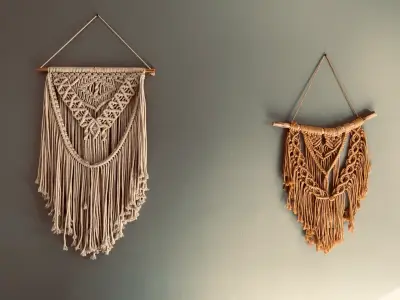 Tapiz de Macramé artesanal - miniatura 2