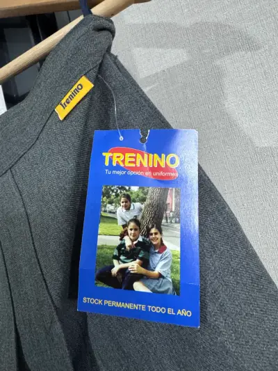 Falda gris uniforme escolar - miniatura 2