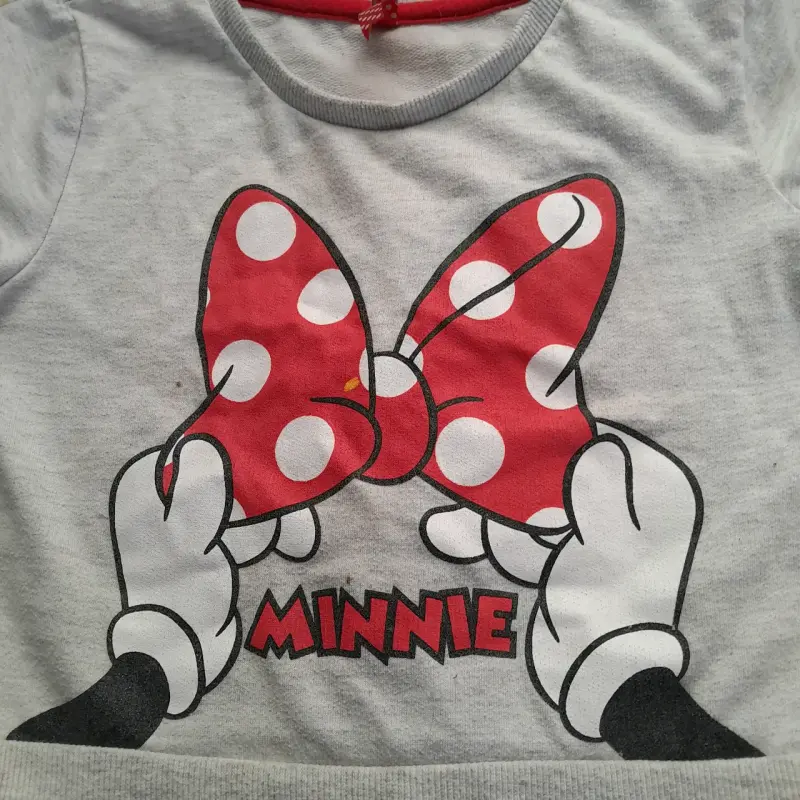 Vestido infantil Minnie gris - 2