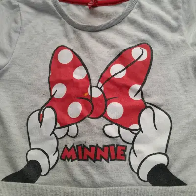Vestido infantil Minnie gris - miniatura 2