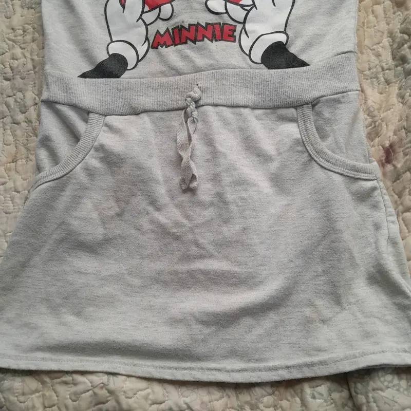 Vestido infantil Minnie gris - 3