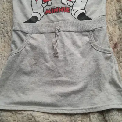 Vestido infantil Minnie gris - miniatura 3