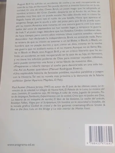 Libro Paul Auster Un hombre en la oscuridad' - miniatura 3