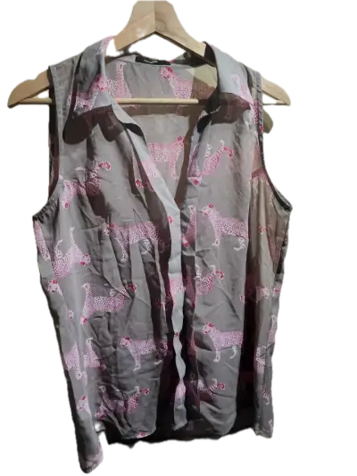 Blusa sin mangas con estampado - miniatura 1