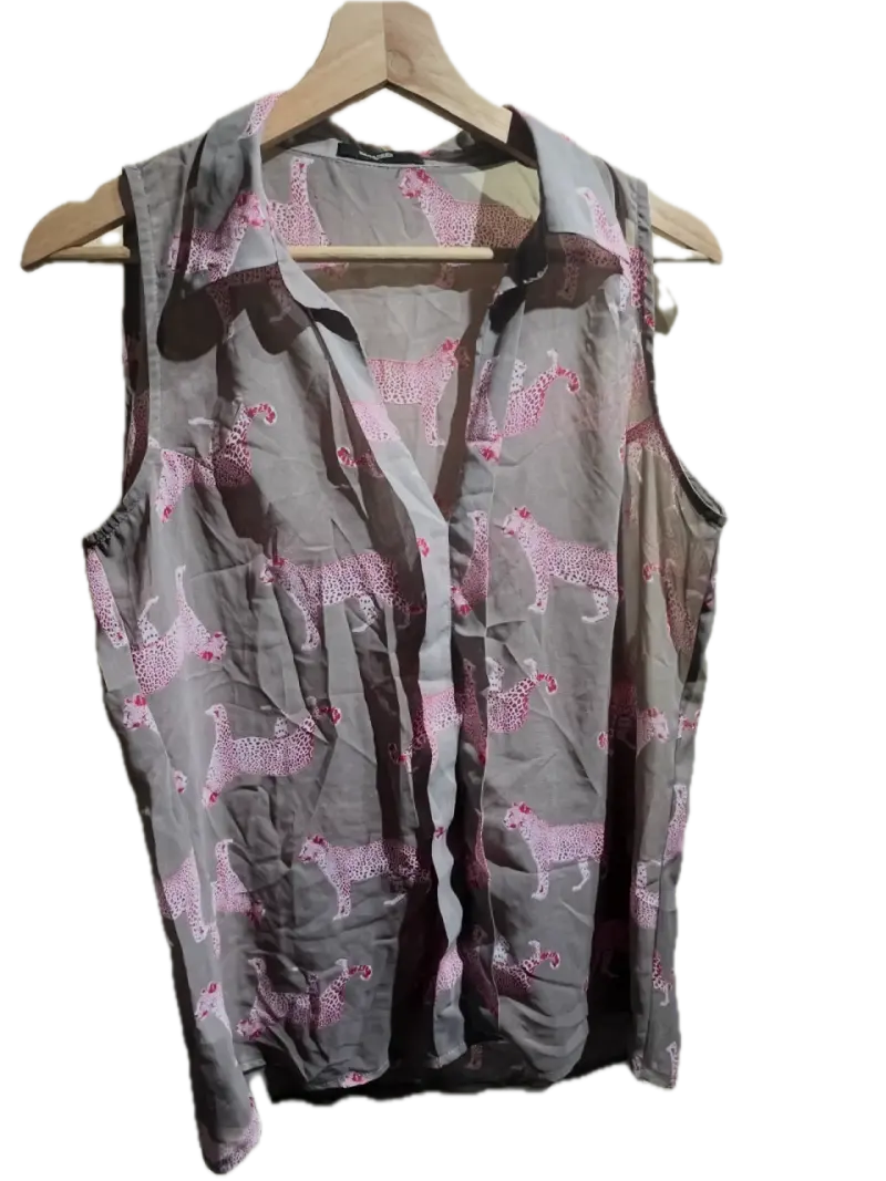 Blusa sin mangas con estampado - 2