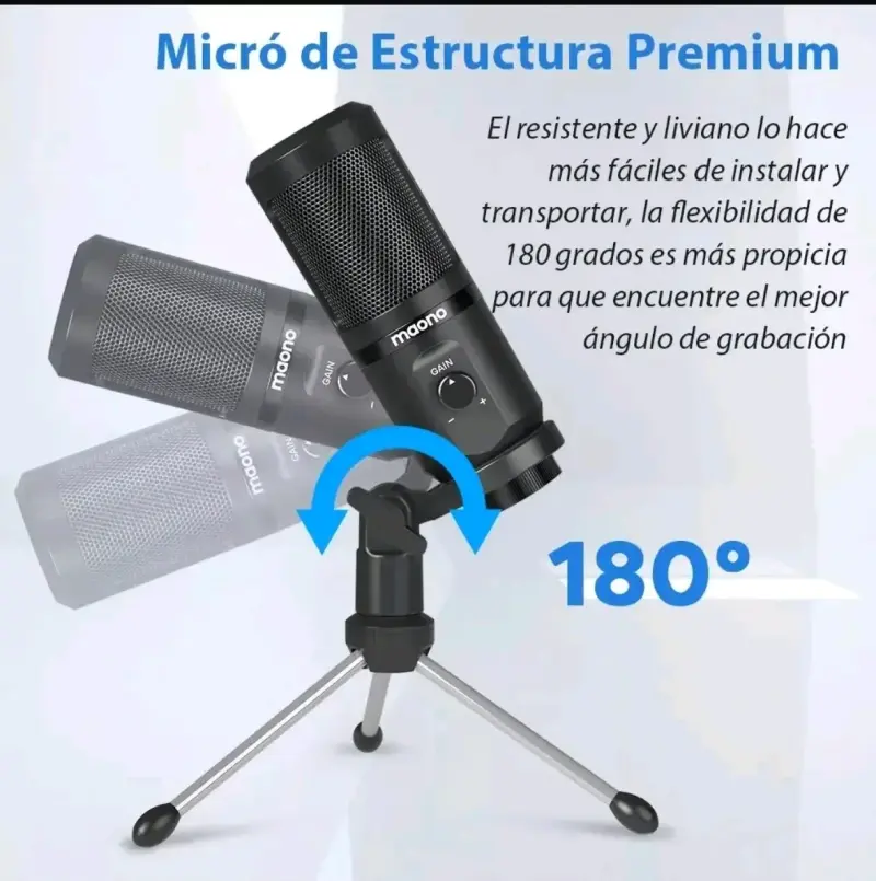 Micrófono USB Maono con trípode - 4
