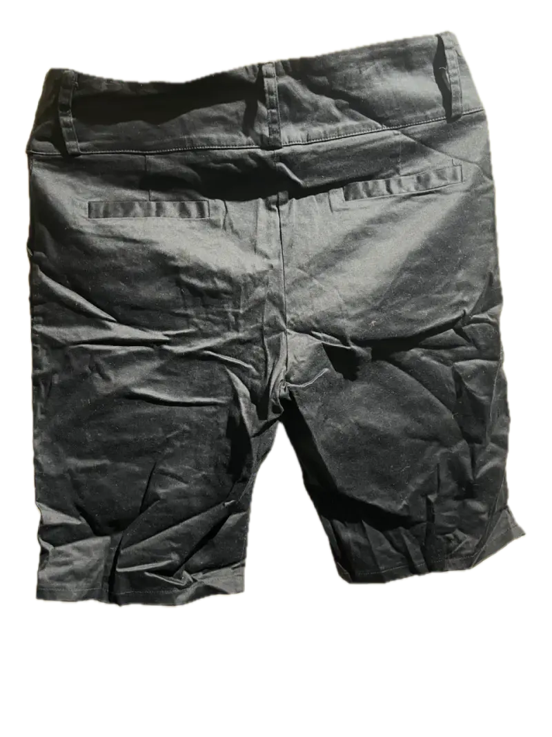 Pantalones cortos negros casual, semi-formal - 2