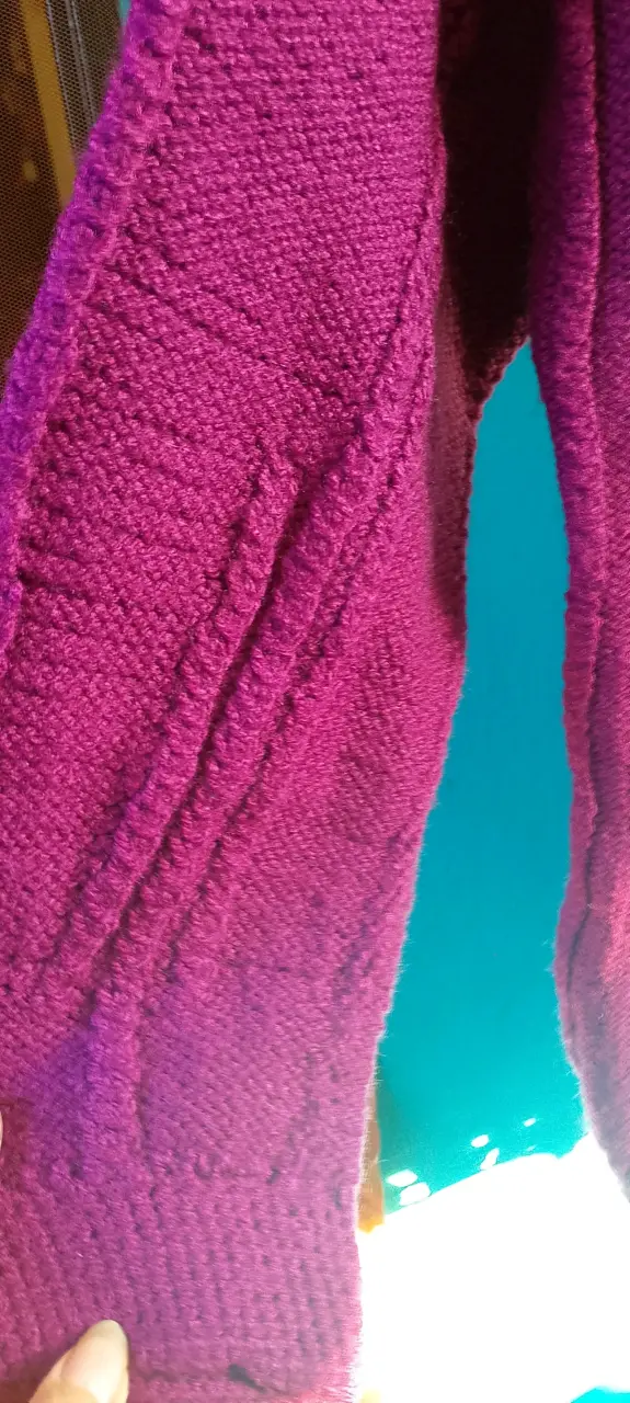 Chaleco morado de lana - 3