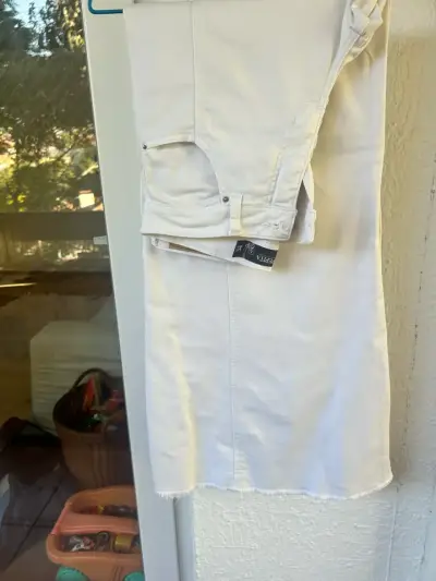 Jeans blancos de mujer - miniatura 1