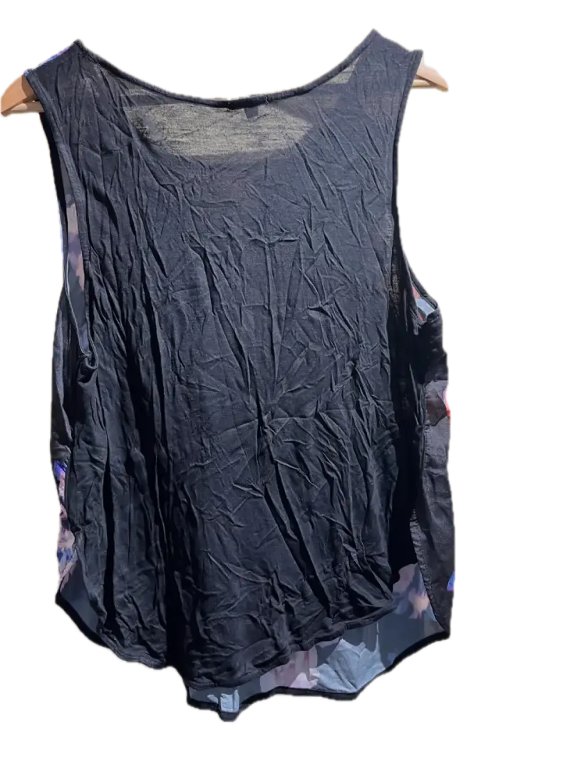 Blusa negra flores coloridas - 2