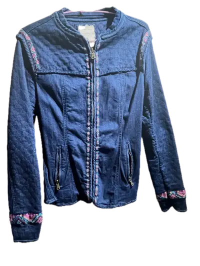 Chaqueta de mezclilla bordada - miniatura 1