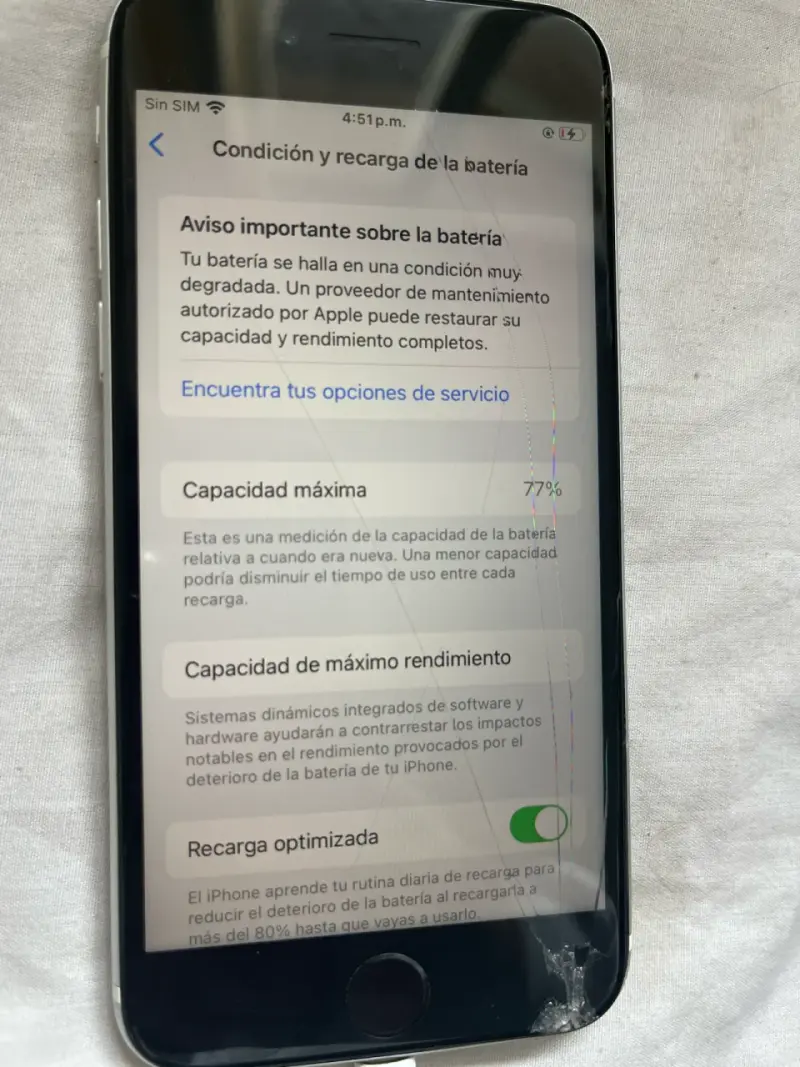 iPhone Se 1 con pantalla rota - 4