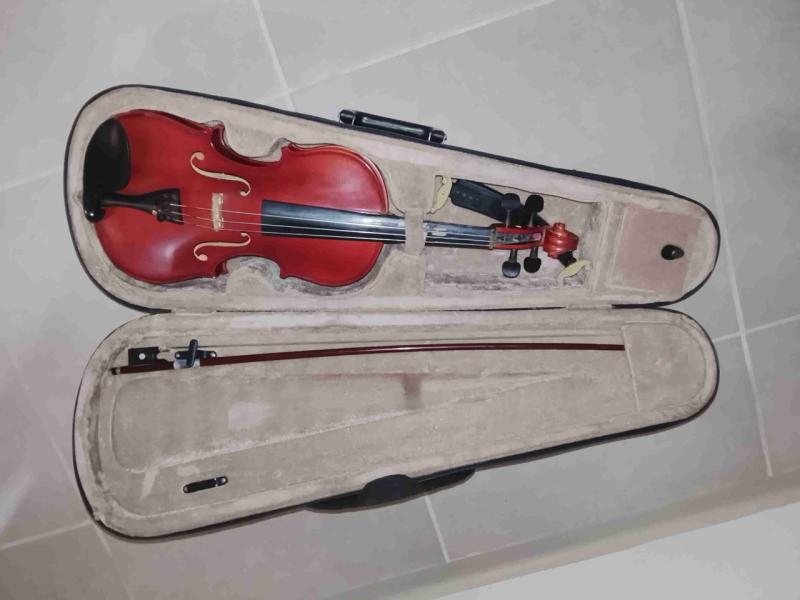Violín con cuerdas de viola estuche y arco - 2