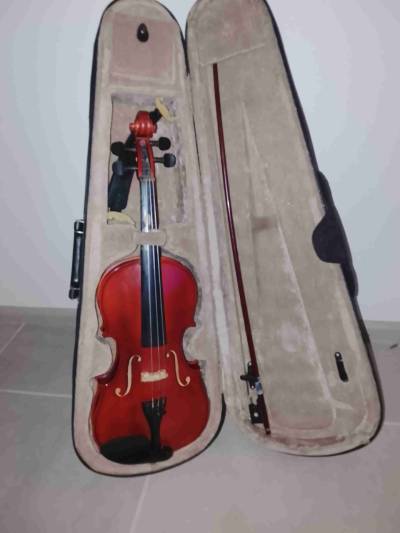 Violín con cuerdas de viola estuche y arco - miniatura 3