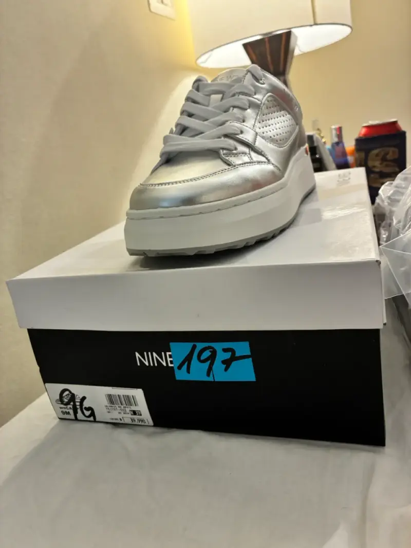 Zapatillas plateadas Nine West - 3