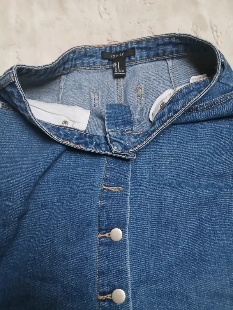 Falda denim con botones - 2