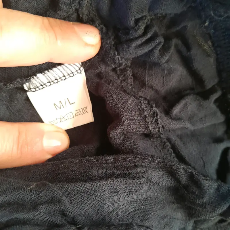 Pantalones palazzo azul - 3