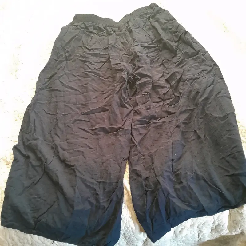 Pantalones palazzo azul - 4