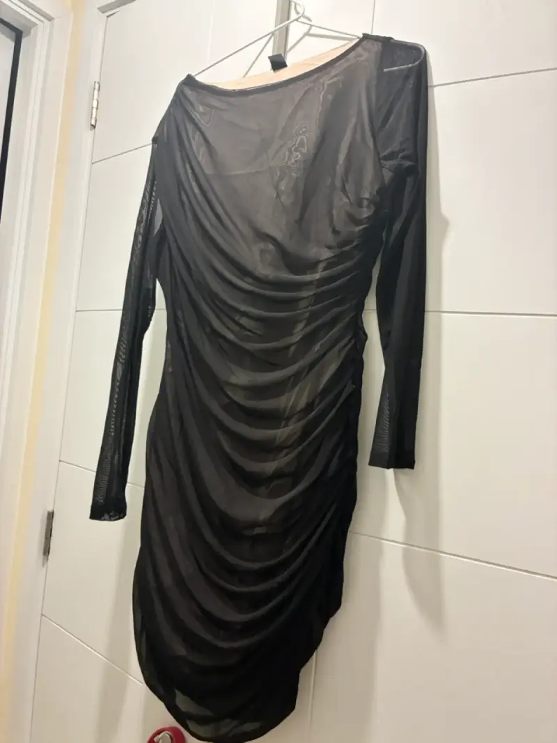 Vestido Mossimo negro transparente elegante - 1