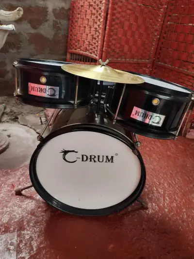 Batería infantil C-Drum negra - miniatura 1