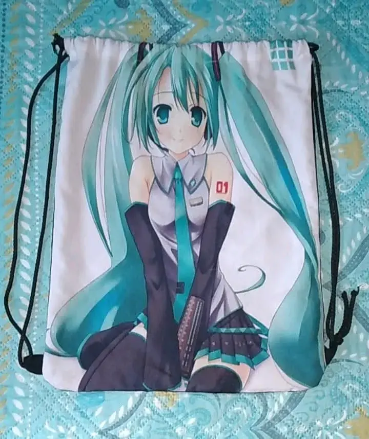 Mochila saco con diseño anime
