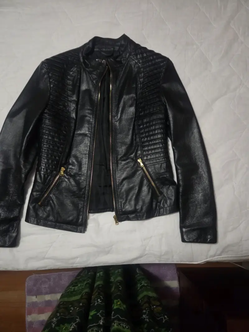 Chaqueta de cuero natural - 4