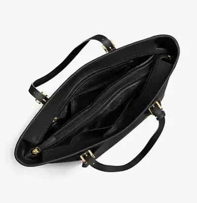 Cartera negra de cuero Michael Kors - miniatura 3