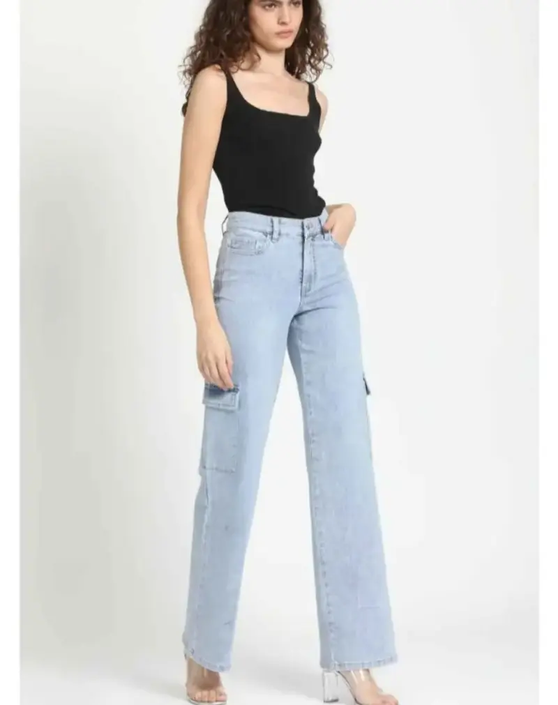 Jeans Mujer Cargo Fashion Park - 2