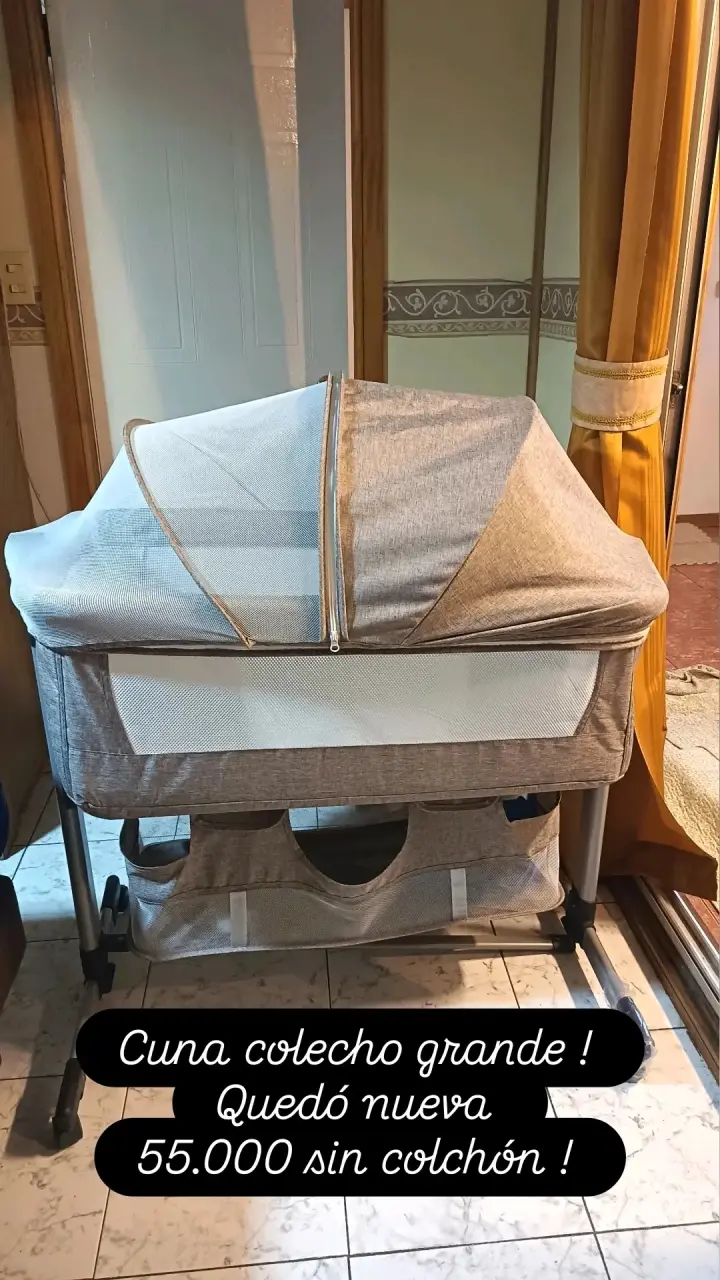 Cuna colecho grande beige