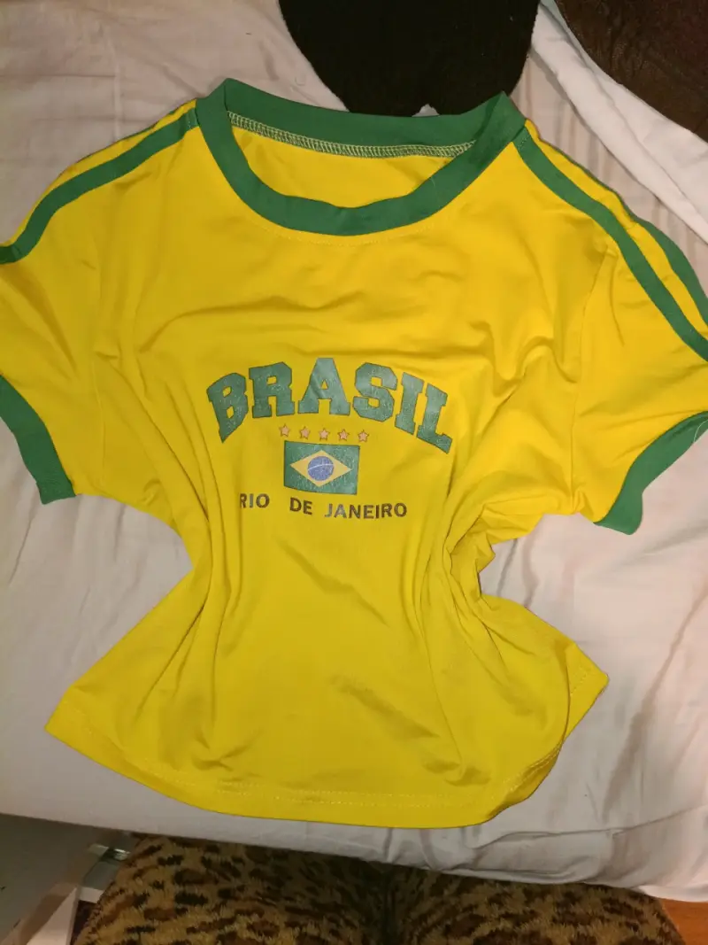 Polera amarilla Brasil - 1
